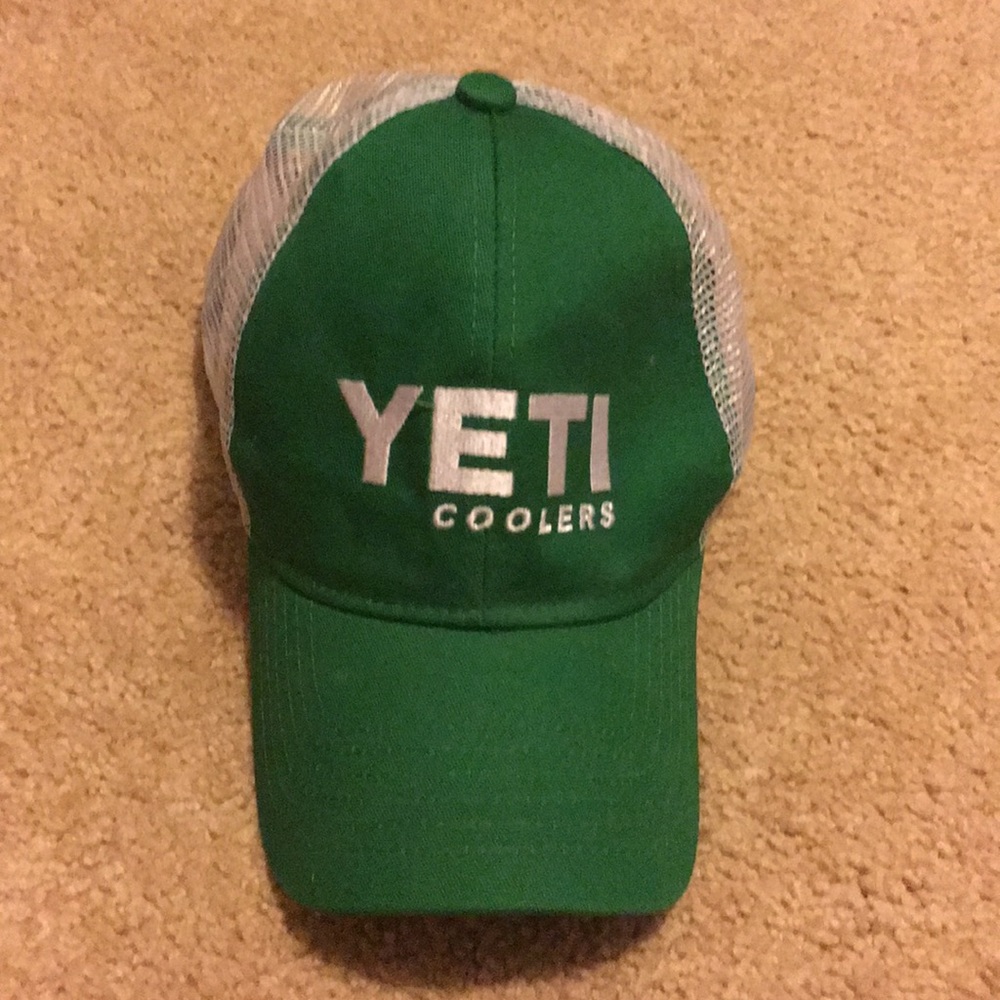 Yeti cooler hat green mesh